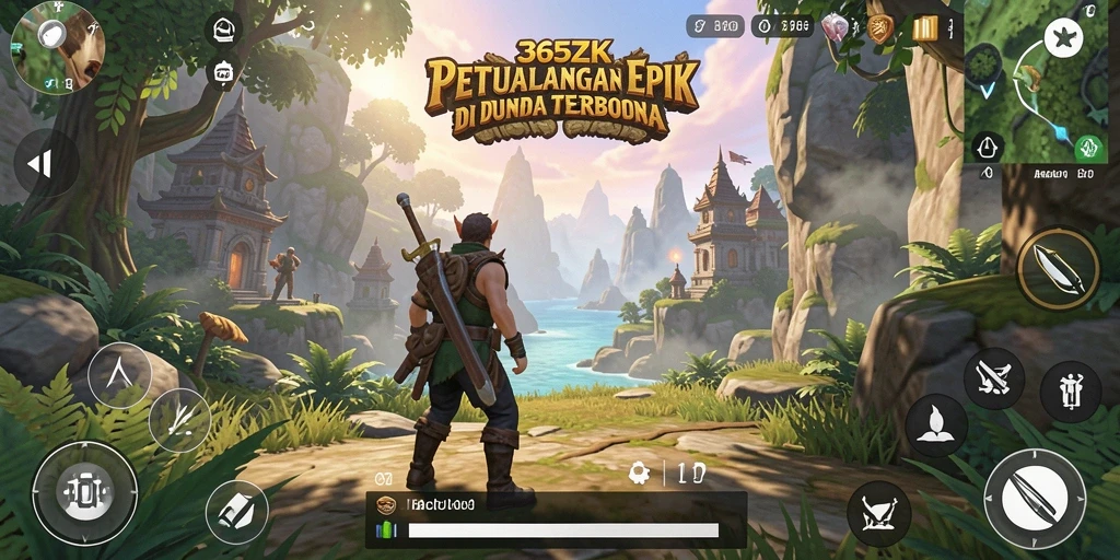 Tampilan gameplay menarik dari 365ZK saat menjelajahi dunia petualangan.