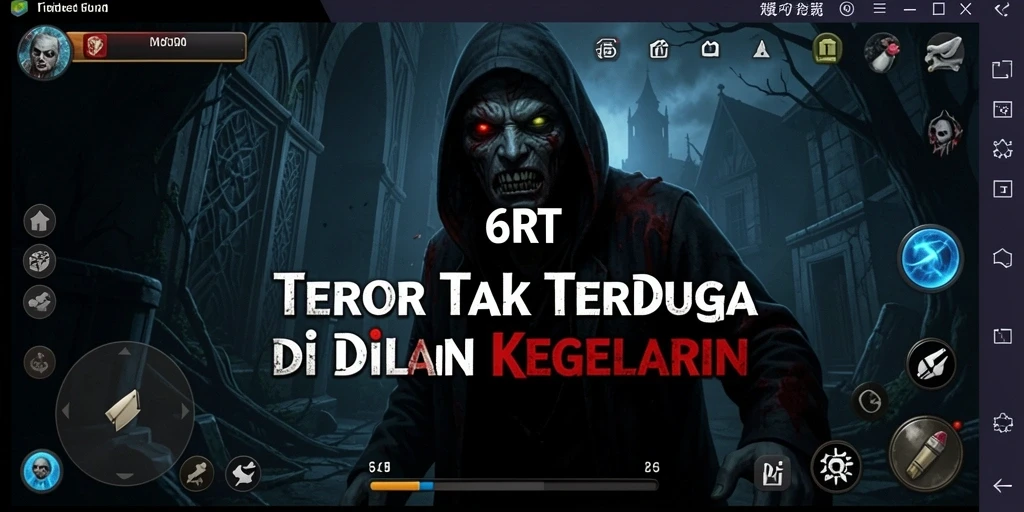 Screenshot memperlihatkan suasana mencekam di dalam game 6RT.