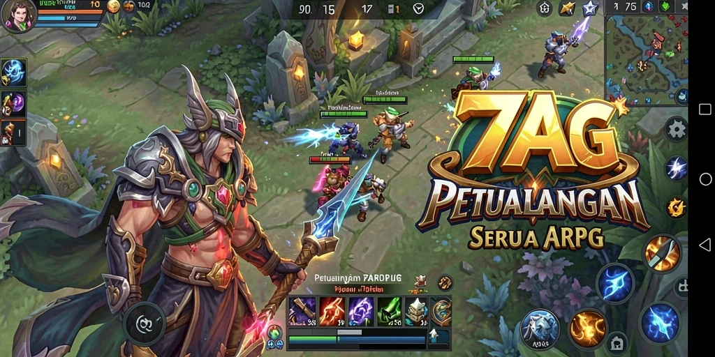 Screenshot gameplay menunjukkan aksi seru dalam petualangan ARPG.
