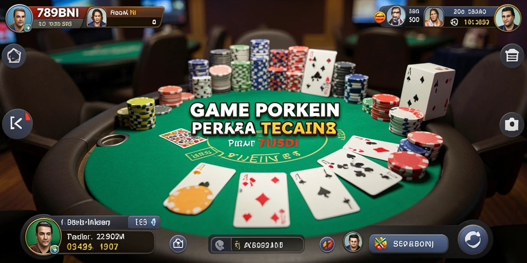 Screenshot gameplay 789BNI yang menunjukkan aksi seru permainan poker.