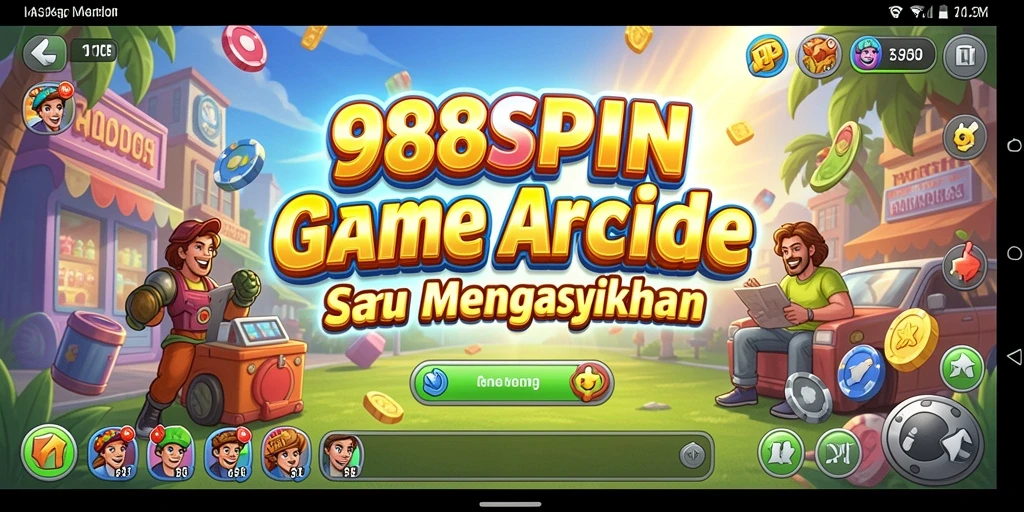 Screenshot 988SPIN menampilkan gameplay seru dengan grafis menarik.