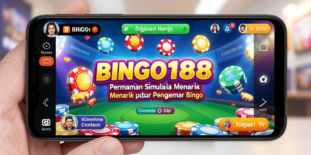 Tampilan gameplay menarik dari BINGO188 dengan kartu bingo berwarna-warni.