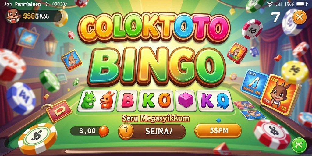 Tampilan gameplay Bingo yang seru dan interaktif di COLOKTOTO.