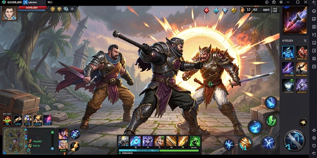 Tampilan seru dari gameplay GOGOREJEKI yang penuh aksi.
