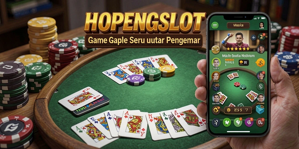Tampilan gameplay Gaple yang menarik dan kompetitif.