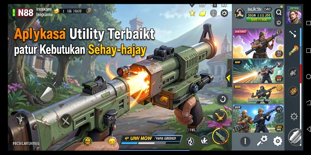 Tampilan utama IN88 dengan fitur-fitur Utility yang inovatif.