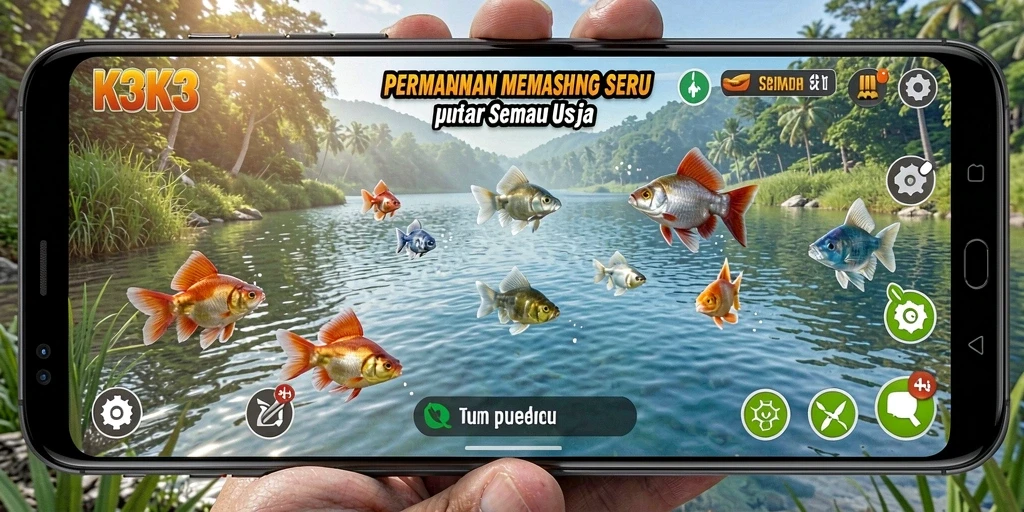 Tampilan permainan K3K3 yang menawan saat memancing di laut.