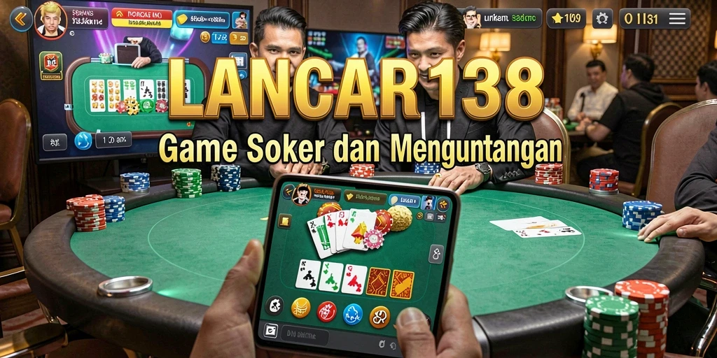 Screenshot menampilkan momen seru bermain Poker di LANCAR138.