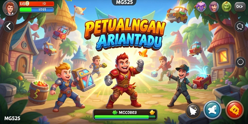 Tampilan gameplay MG525 yang penuh aksi dan keseruan.