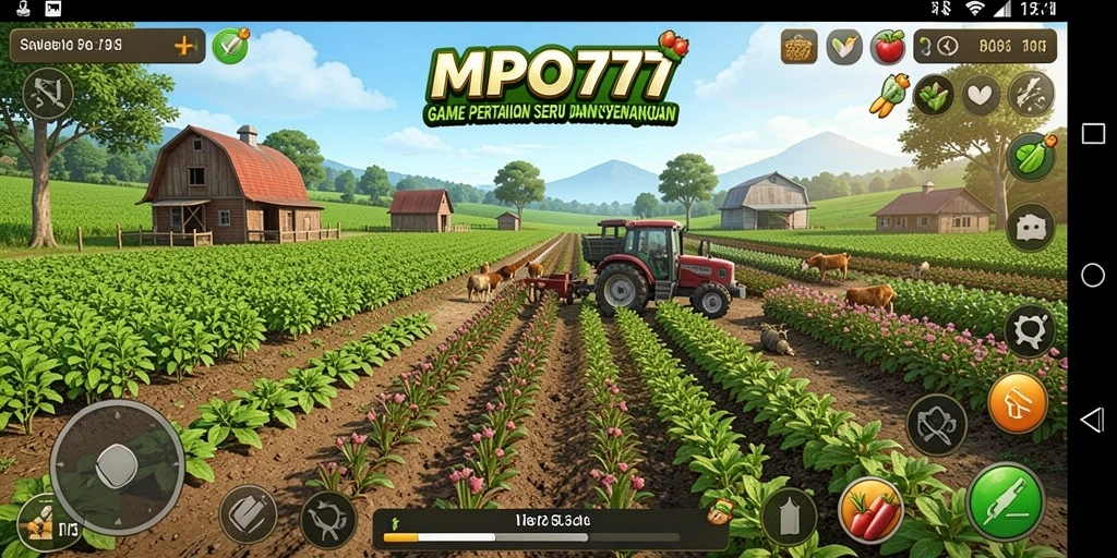 Tangkapan layar MPO777 menampilkan aktivitas bertani yang seru.