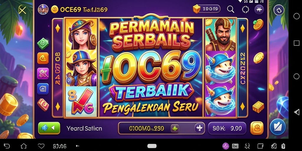 Tampilan menarik dari gameplay Slot OCE69 yang mendebarkan.