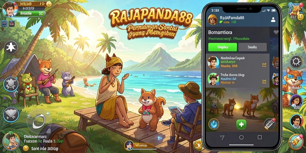 Screenshot RAJAPANDA88 menampilkan gameplay seru dan penuh warna.