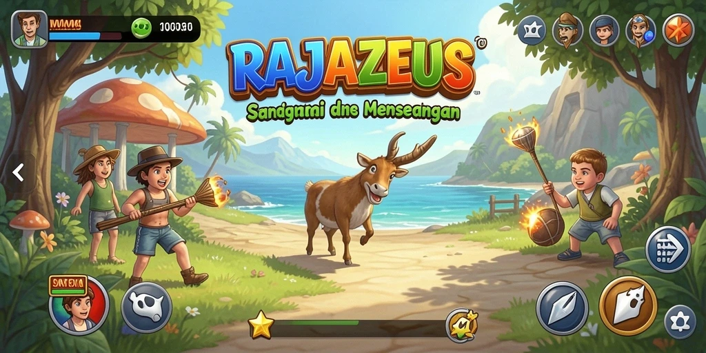 Tangkapan layar menarik dari gameplay seru RAJAZEUS.