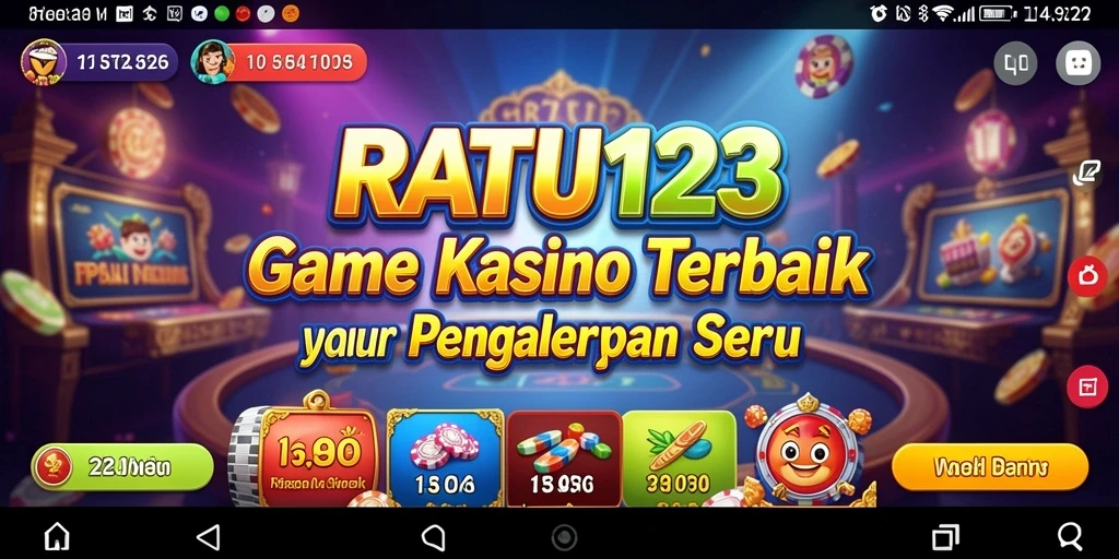 Tampilan gameplay menarik di RATU123 dengan grafik kasino yang menawan.