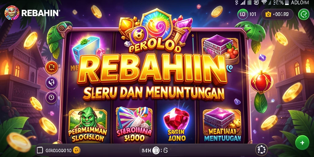 Tampilan menarik dari gameplay slot REBAHIN yang mengasyikkan.