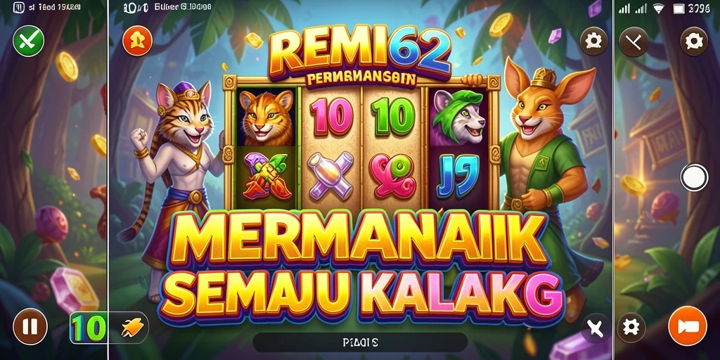 Screenshot gameplay REMI62 menunjukkan efek visual yang menawan.