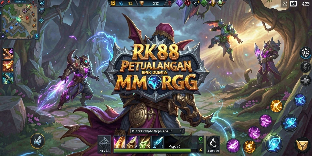 Tampilan gameplay epik dari RK88 dengan pertarungan seru dan grafis menakjubkan.