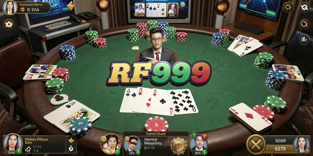 Gameplay Poker yang seru dan mendebarkan di RR999.