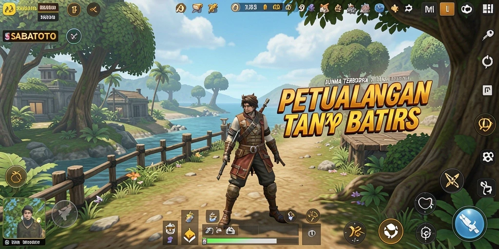 Tampilan gameplay SABATOTO yang menakjubkan di dunia terbuka.