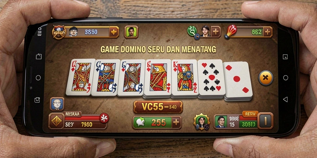 Tampilan gameplay Domino yang menarik di VC55.