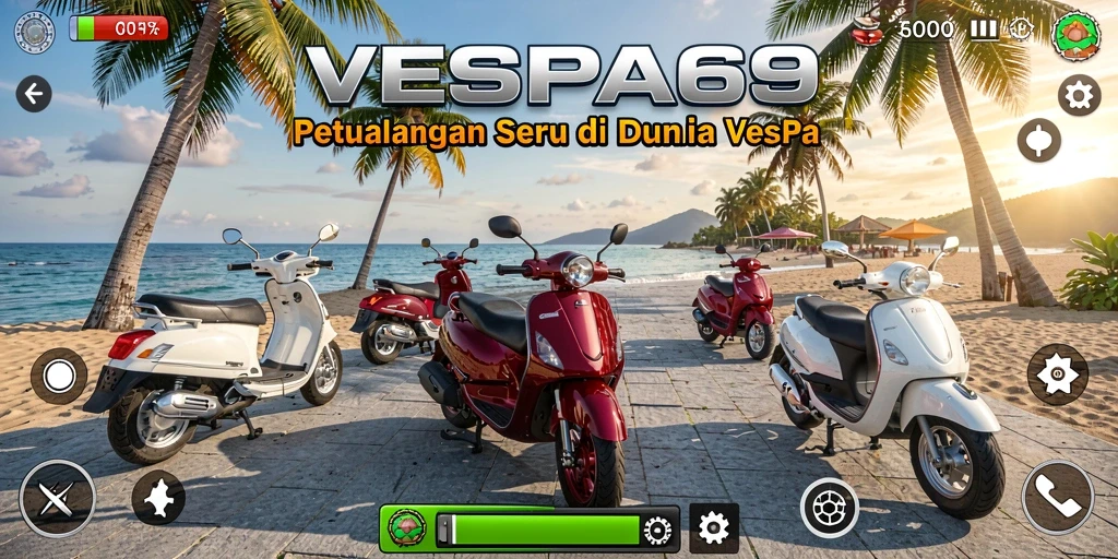 Tampilan screenshot gameplay yang seru di dunia VESPA69.
