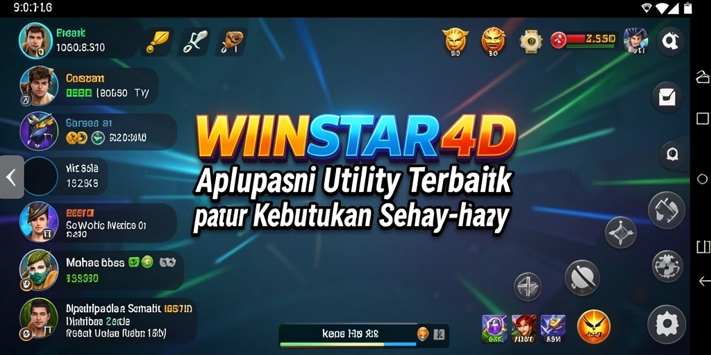 Tampilan utama WINSTAR4D dengan berbagai fitur Utility yang memudahkan.